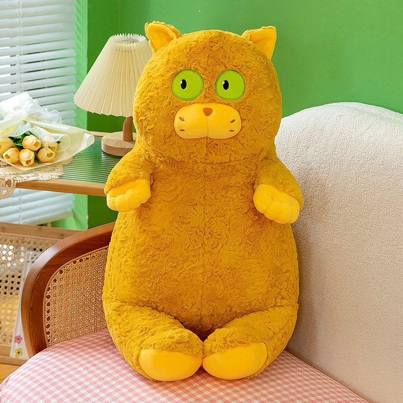 Weighted Plush Big Eye Cat Toy Soft Comfort Pillow - Image 7