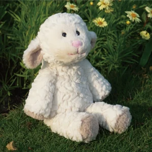 Weighted Plush Lamb Toy Soft Comfort Pillow Doll