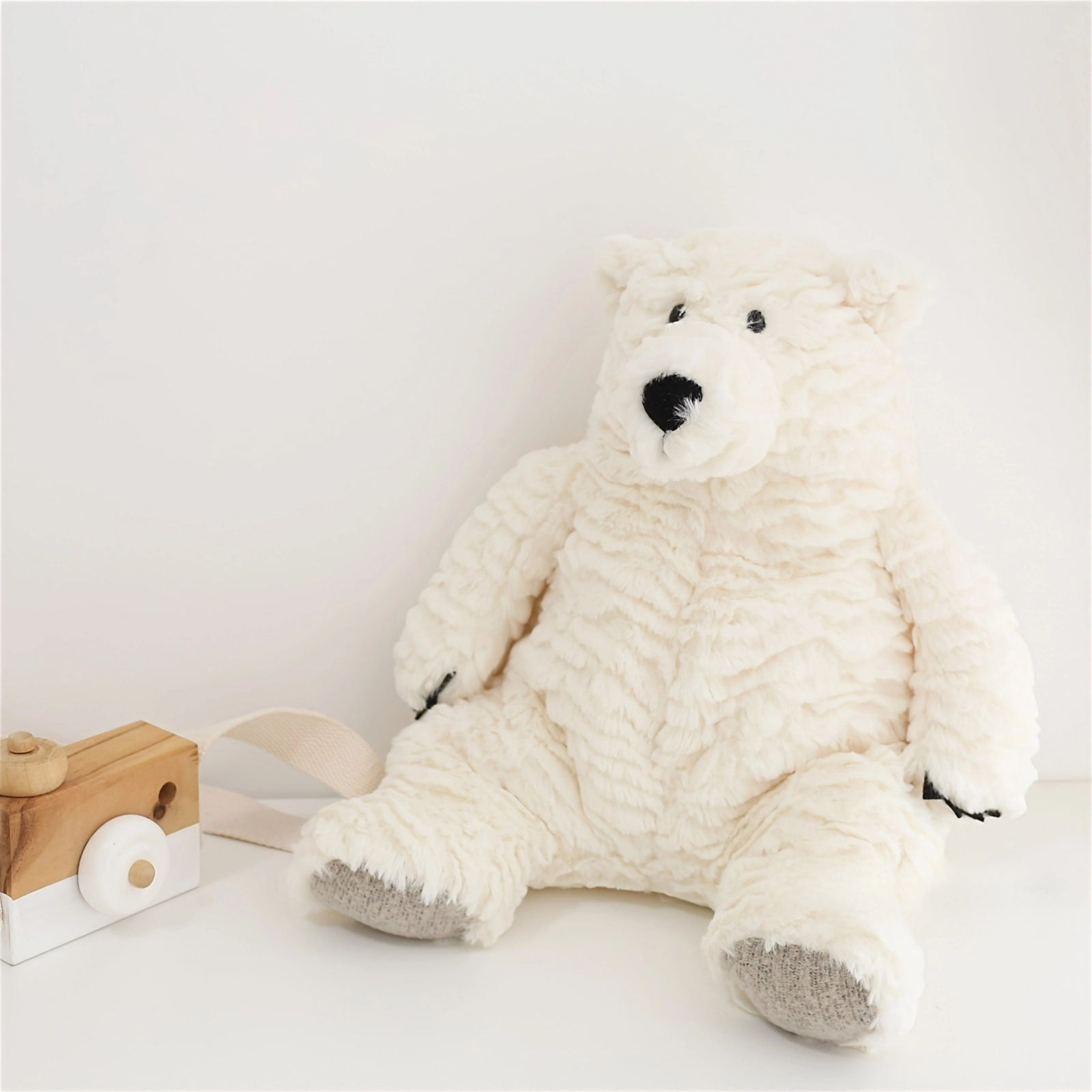 Weighted Plush Polar Bear Toy Soft Comfort Pillow