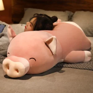 Weighted Pig Plush Pillow Toy