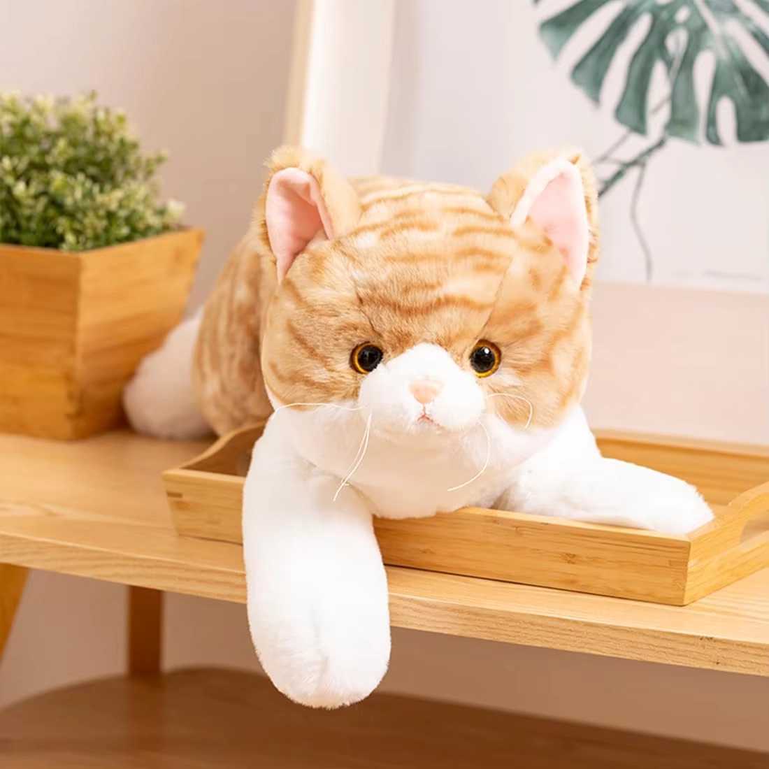 Weighted Cat Plush Pillow Toy 50cm - Image 7
