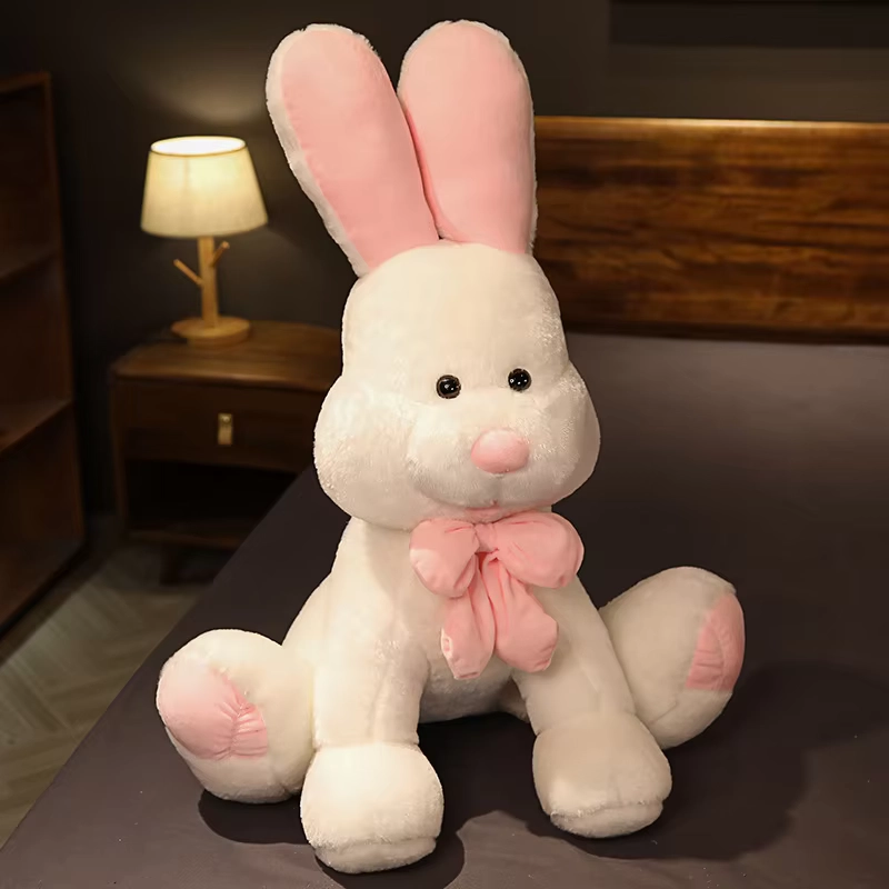 Weighted Plush Long Rabbit Toy Soft Comfort Body Pillow - Image 4