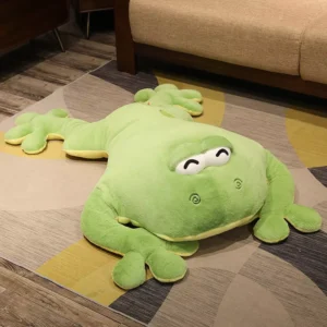 Weighted Frog Plush Pillow Toy