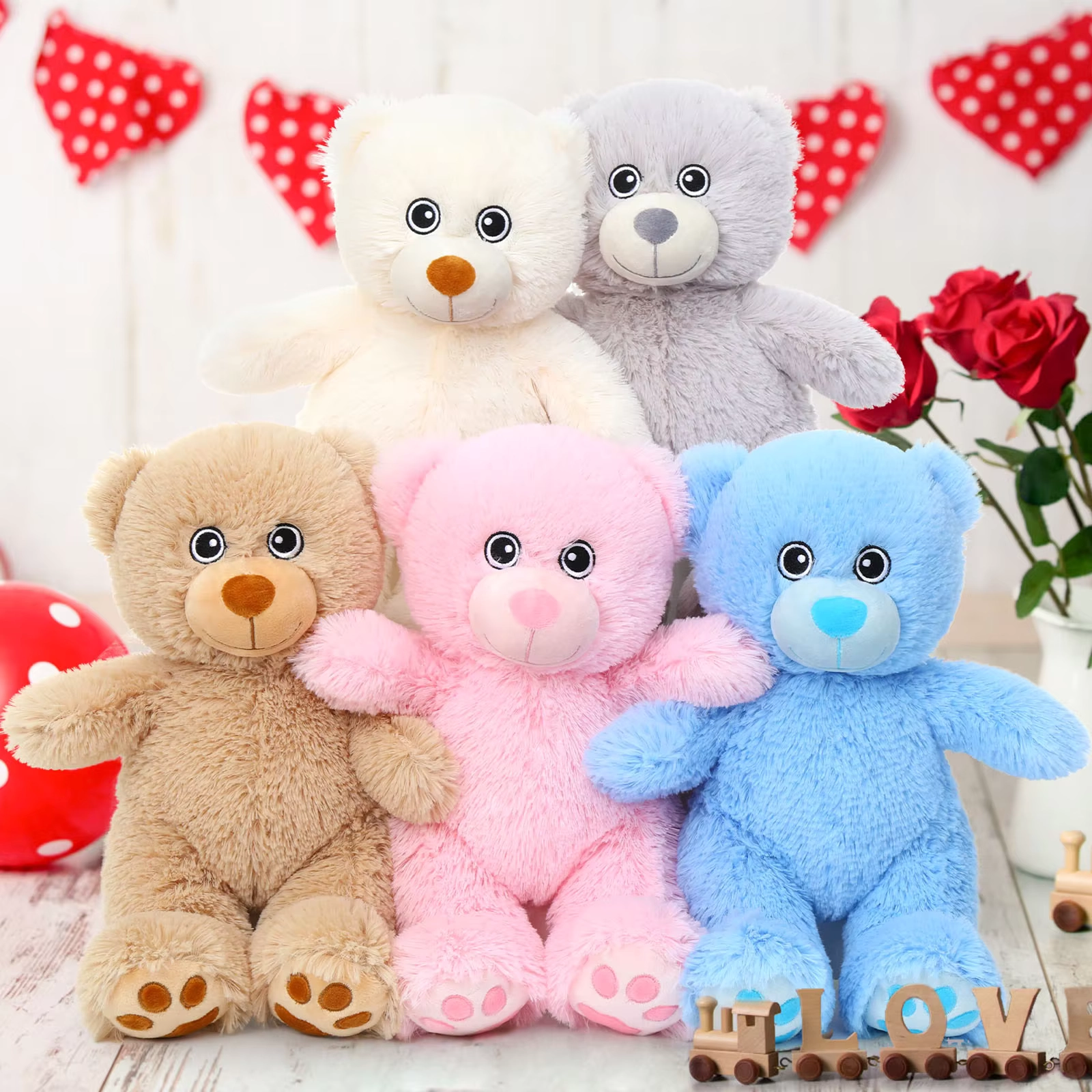 Weighted Small Teddy Bear Plush Set - Image 5