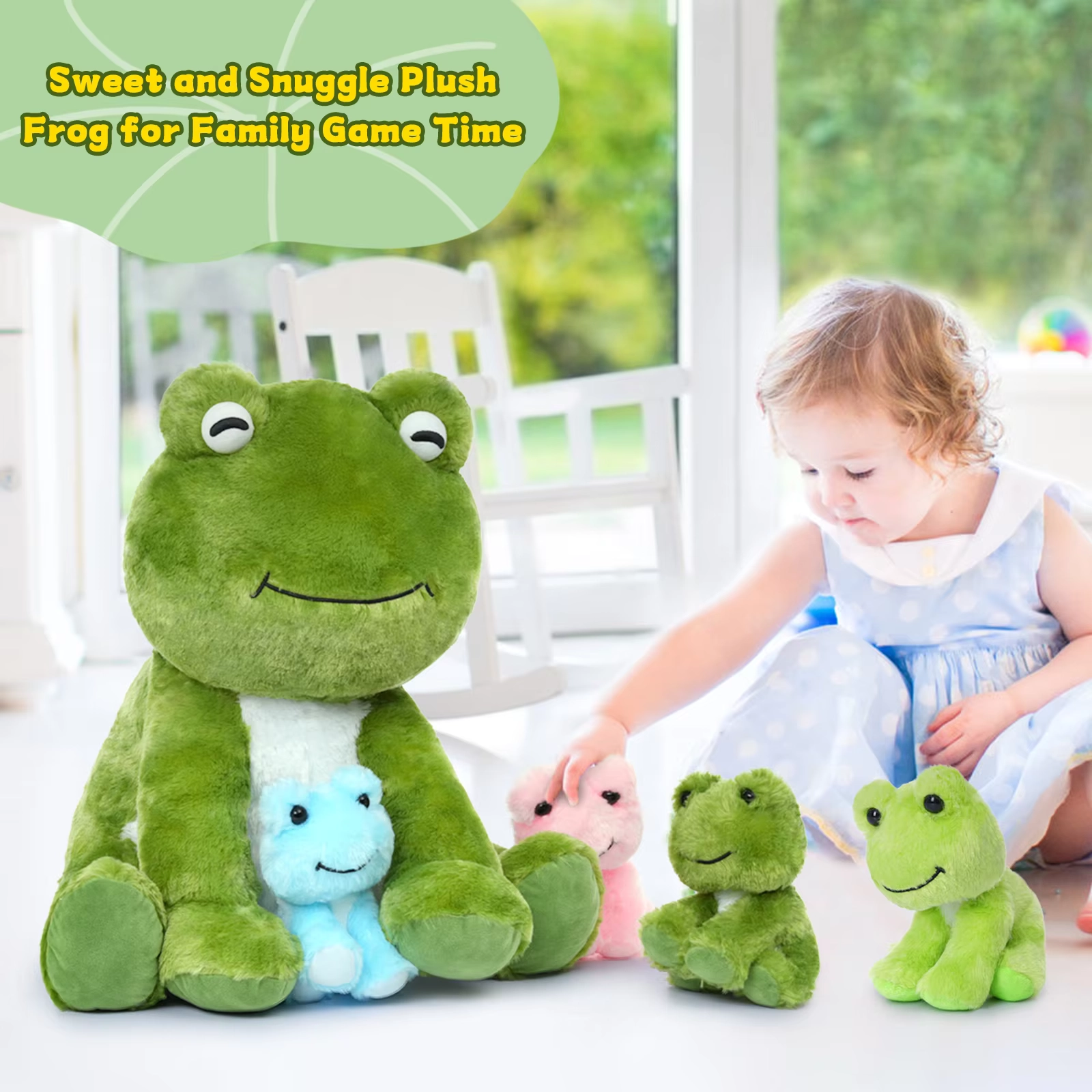 Weighted Frog Plush Toy Set - Image 4