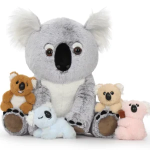 Weighted Koala Plush Toy with Baby Set 45cm