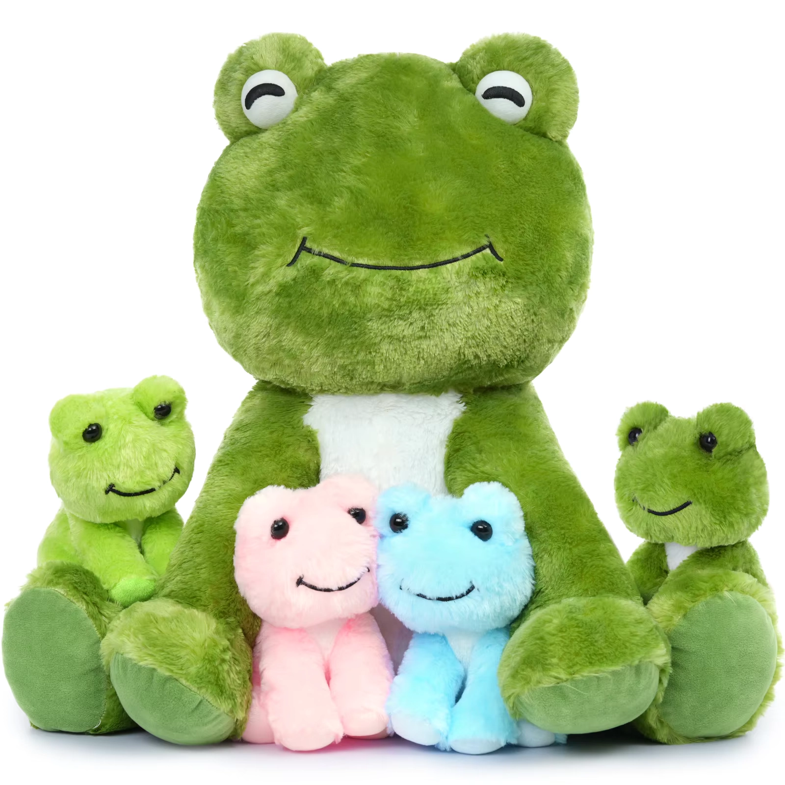 Weighted Frog Plush Toy Set