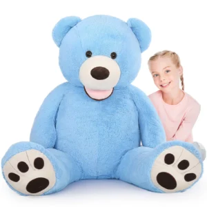 Large Blue Weighted Teddy Bear Plush Toy 130cm