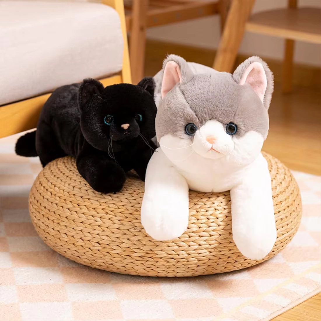 Weighted Cat Plush Pillow Toy 50cm - Image 2