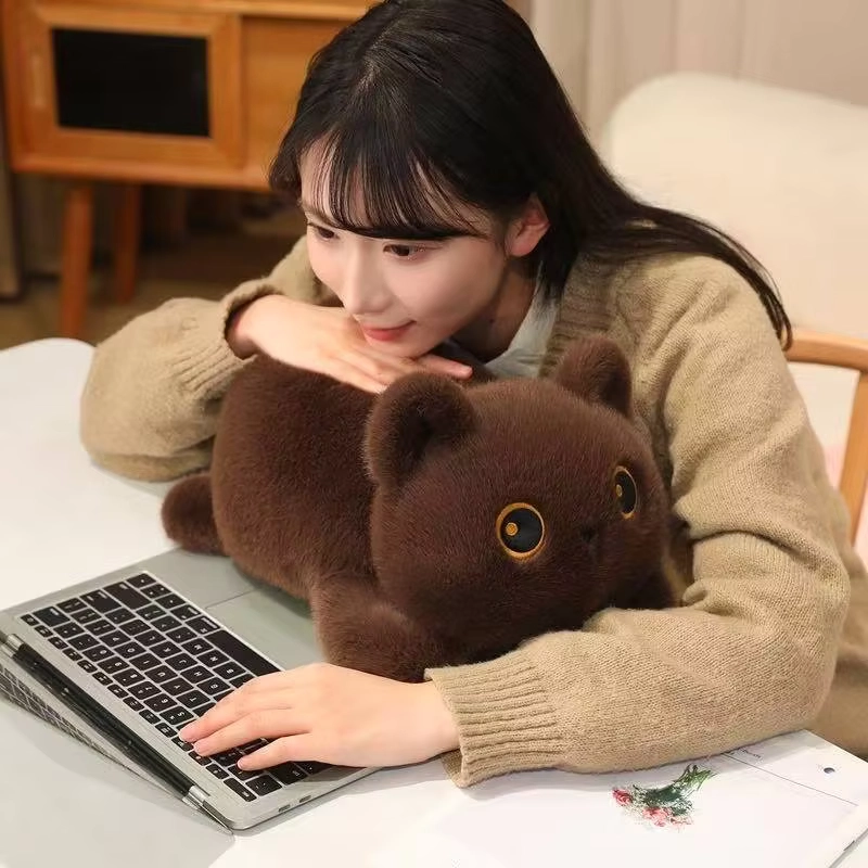 Weighted Plush Kitten Toy Soft Comfort Pillow Doll - Image 6