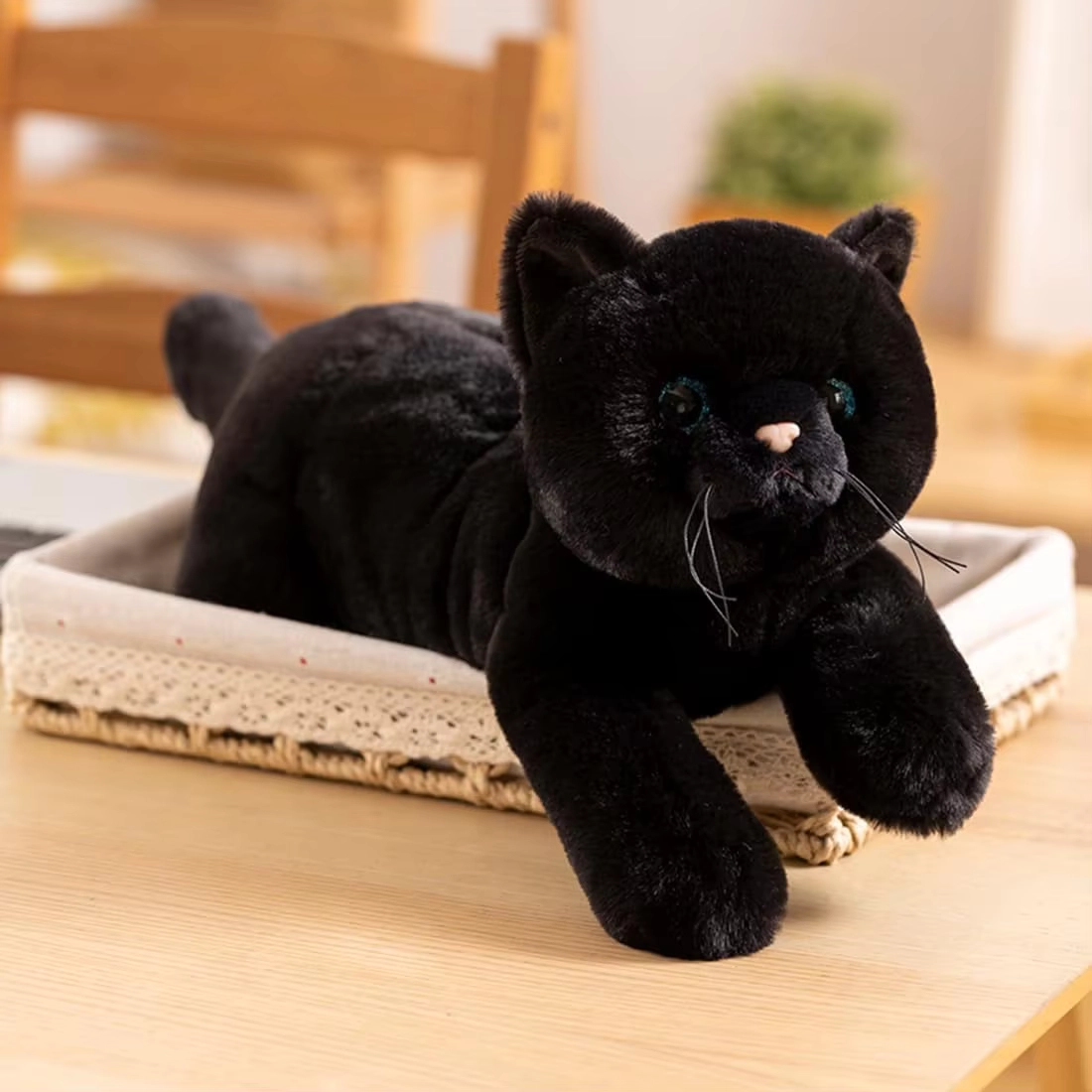 Weighted Cat Plush Pillow Toy 50cm - Image 4
