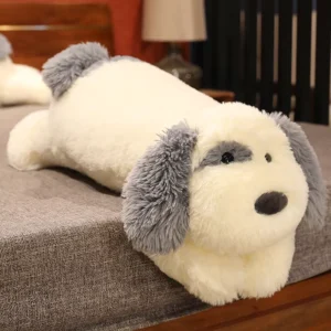 Weighted Fluffy Dog Plush Pillow