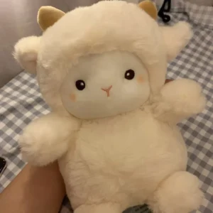 Weighted Plush Sheep Toy Soft Comfort Small Pillow