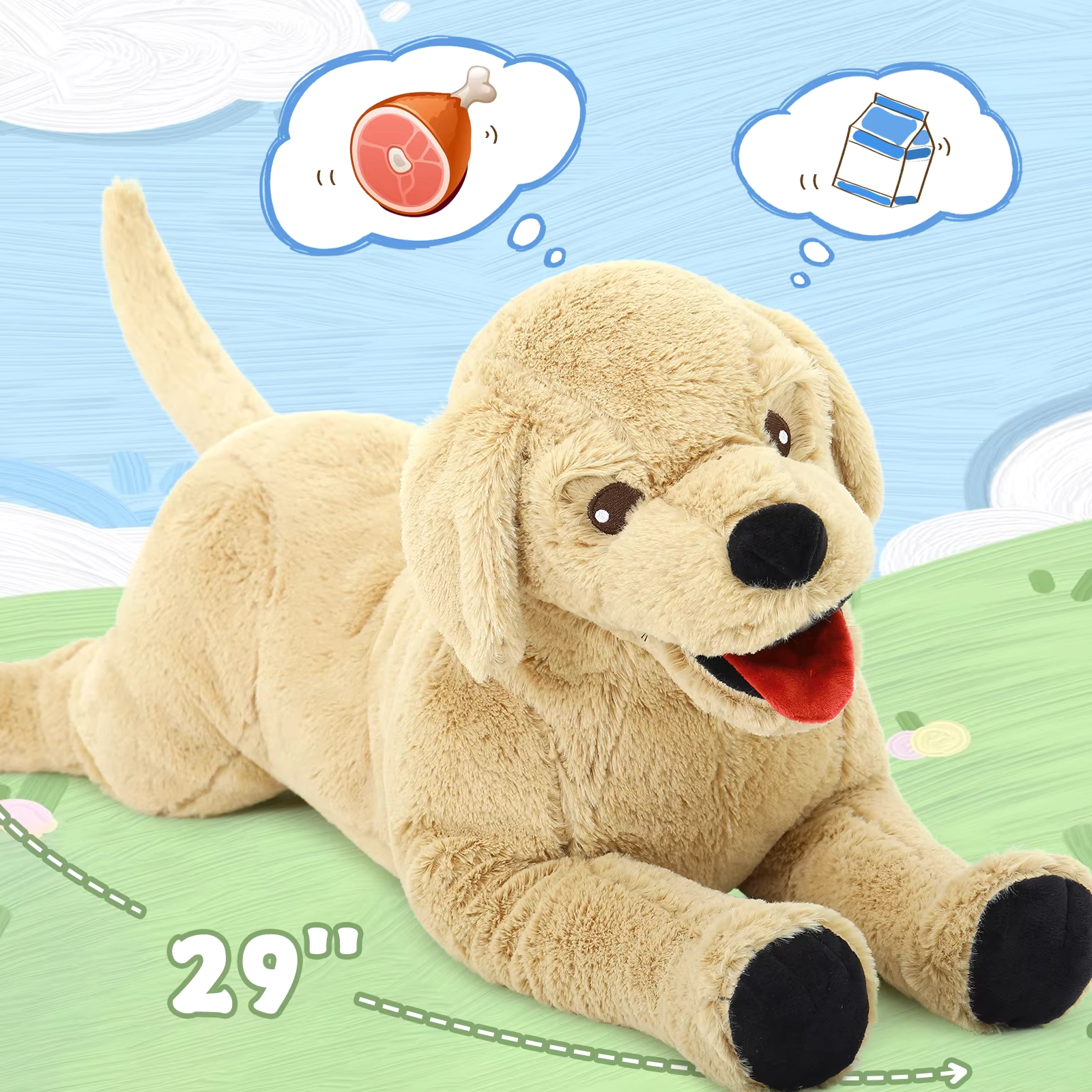 Weighted Golden Retriever Plush Toy - Image 2