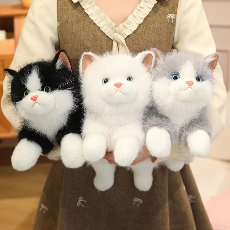 Weighted Plush Ragdoll Cat Toy Soft Comfort Pillow - Image 4