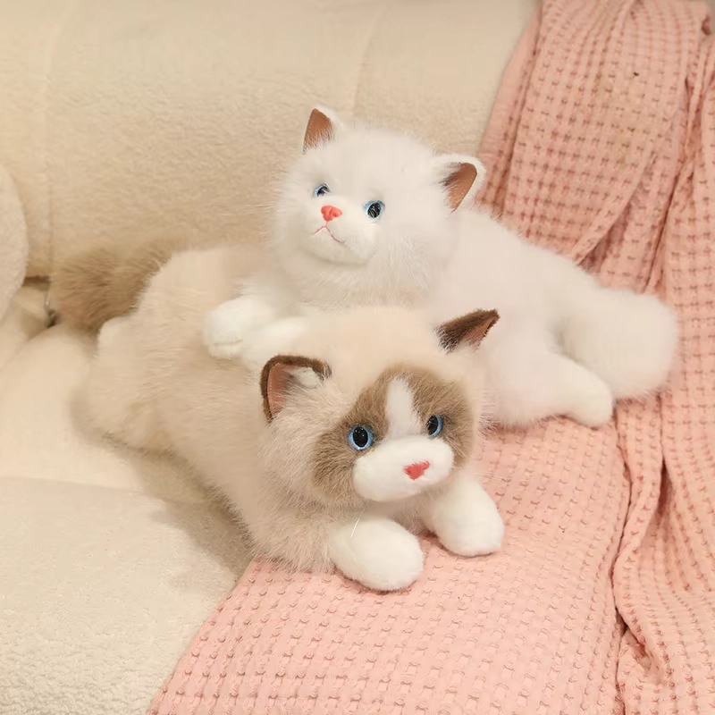 Weighted Plush Ragdoll Cat Toy Soft Comfort Pillow - Image 5