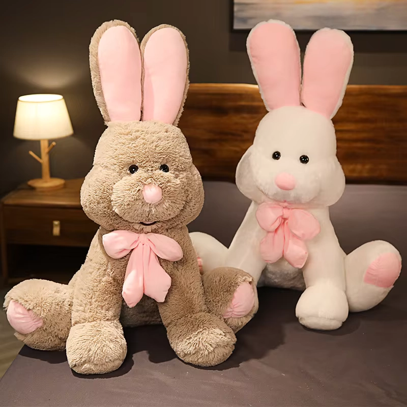 Weighted Plush Long Rabbit Toy Soft Comfort Body Pillow - Image 3
