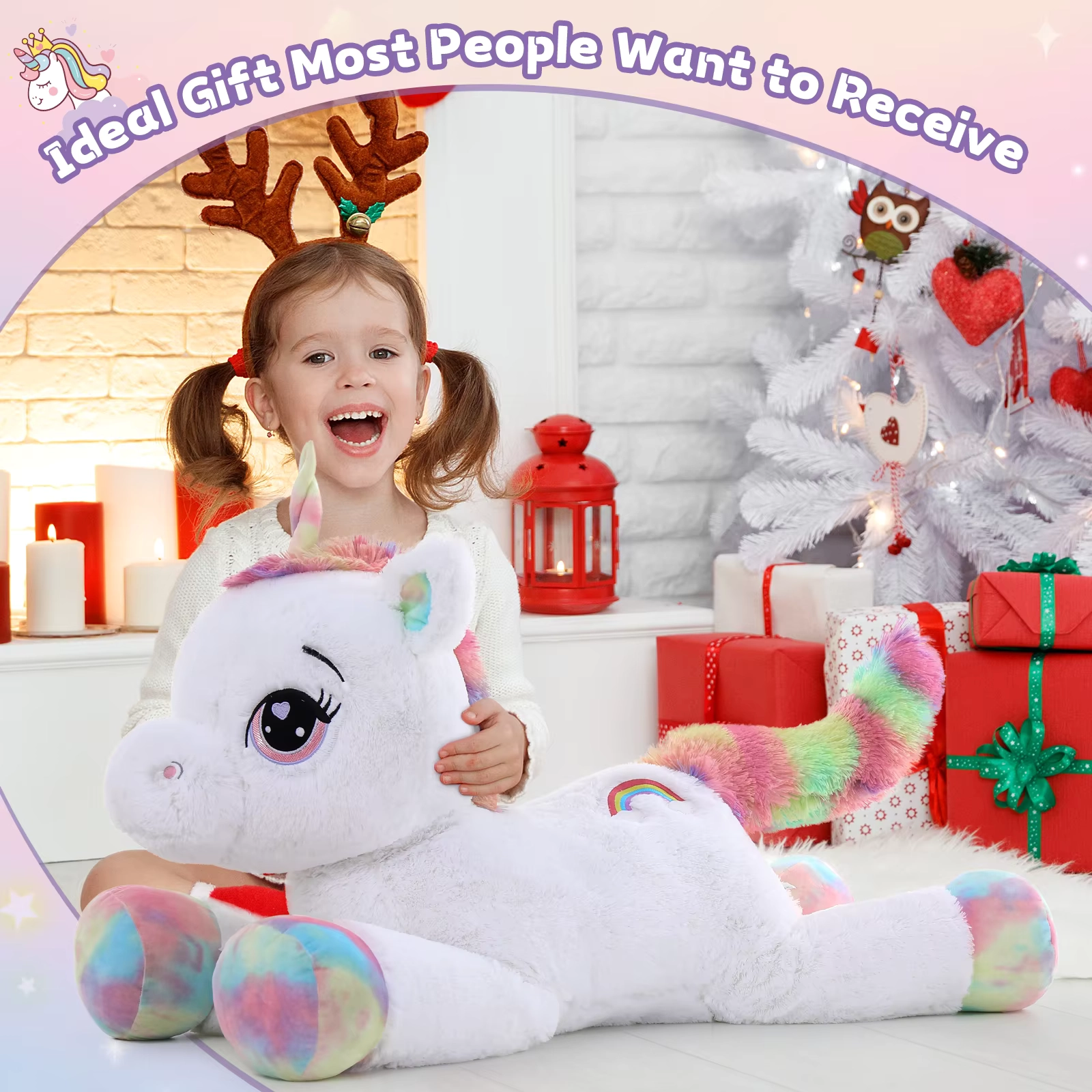 Weighted Unicorn Plush Toy - Image 4