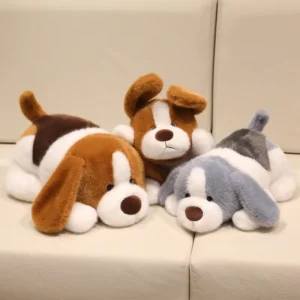 Weighted Sleeping Dog Plush Toy