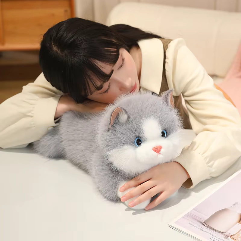 Weighted Plush Ragdoll Cat Toy Soft Comfort Pillow - Image 3