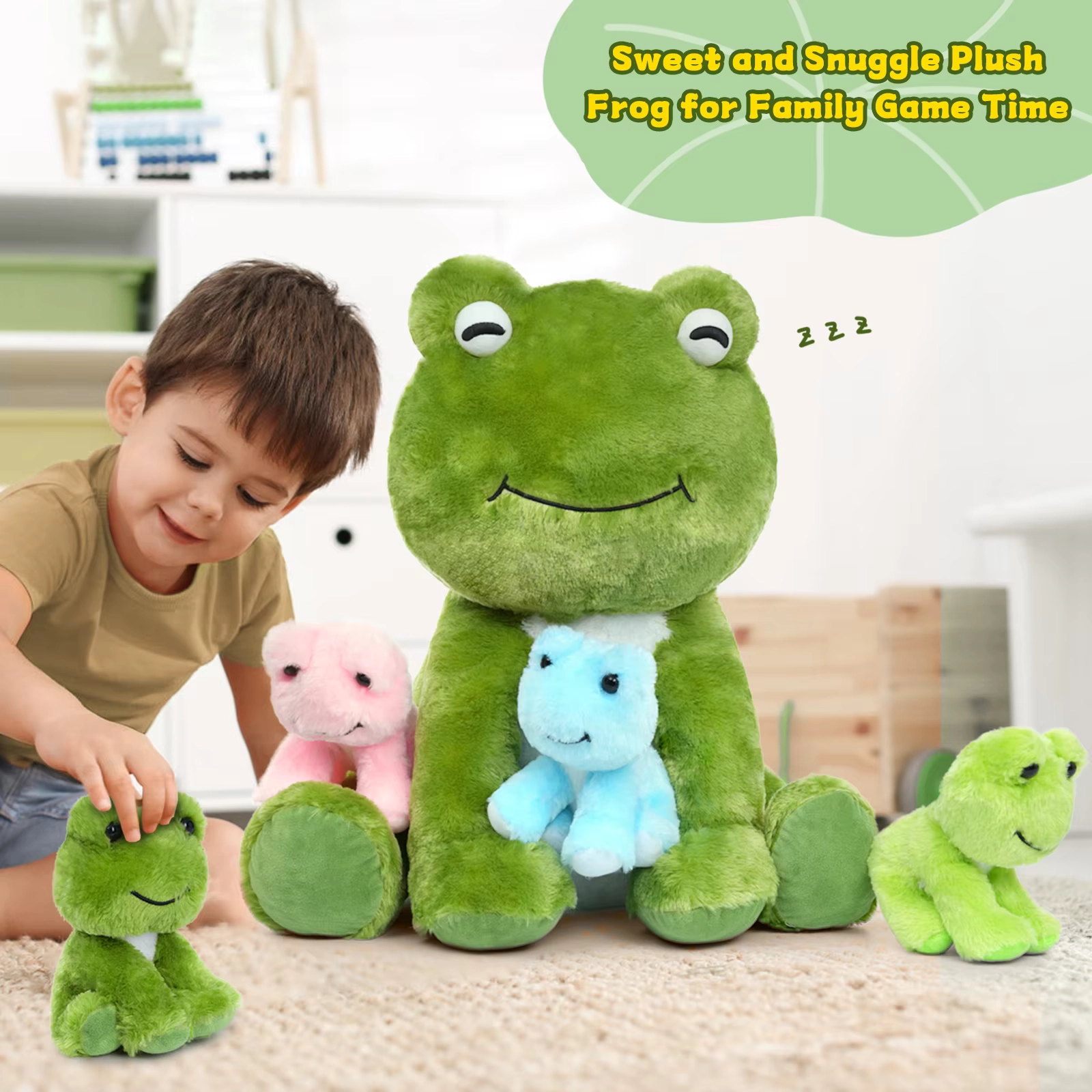 Weighted Frog Plush Toy Set - Image 5