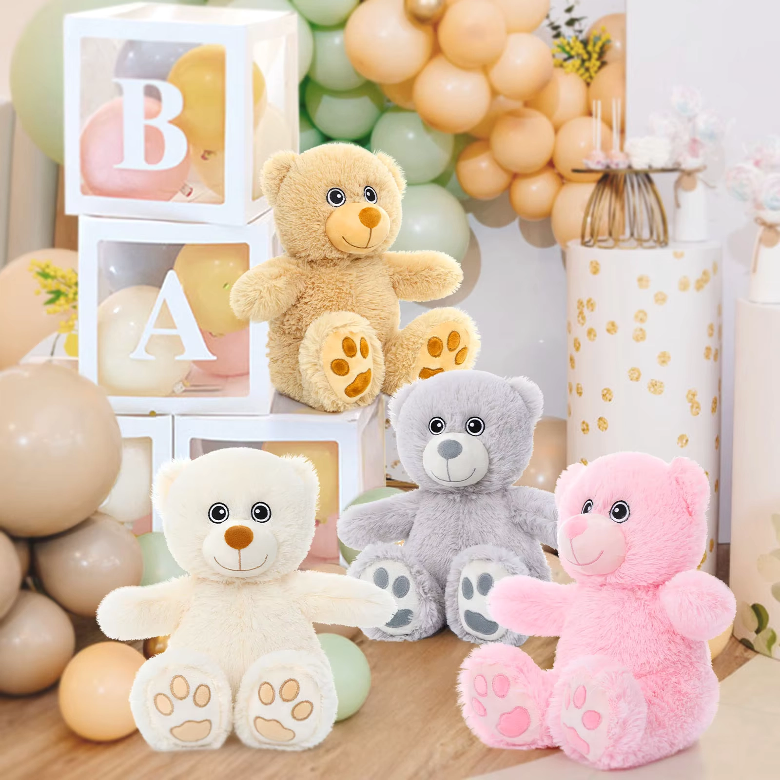 Weighted Small Teddy Bear Plush Set - Image 3