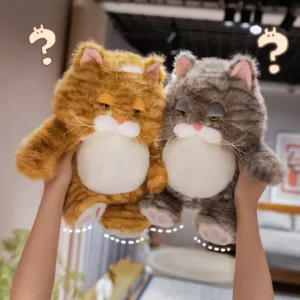 Weighted Plush Sitting Cat Toy Soft Comfort Doll