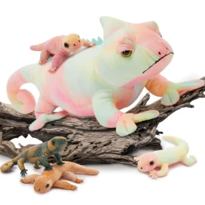 Weighted Chameleon Plush Toy Set