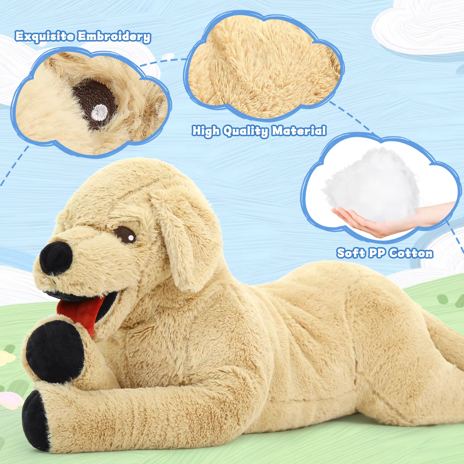 Weighted Golden Retriever Plush Toy - Image 5