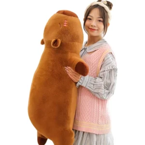 Weighted Plush Capybara Toy Soft Comfort Body Pillow