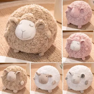 Weighted Plush Round Sheep Toy Soft Comfort Doll