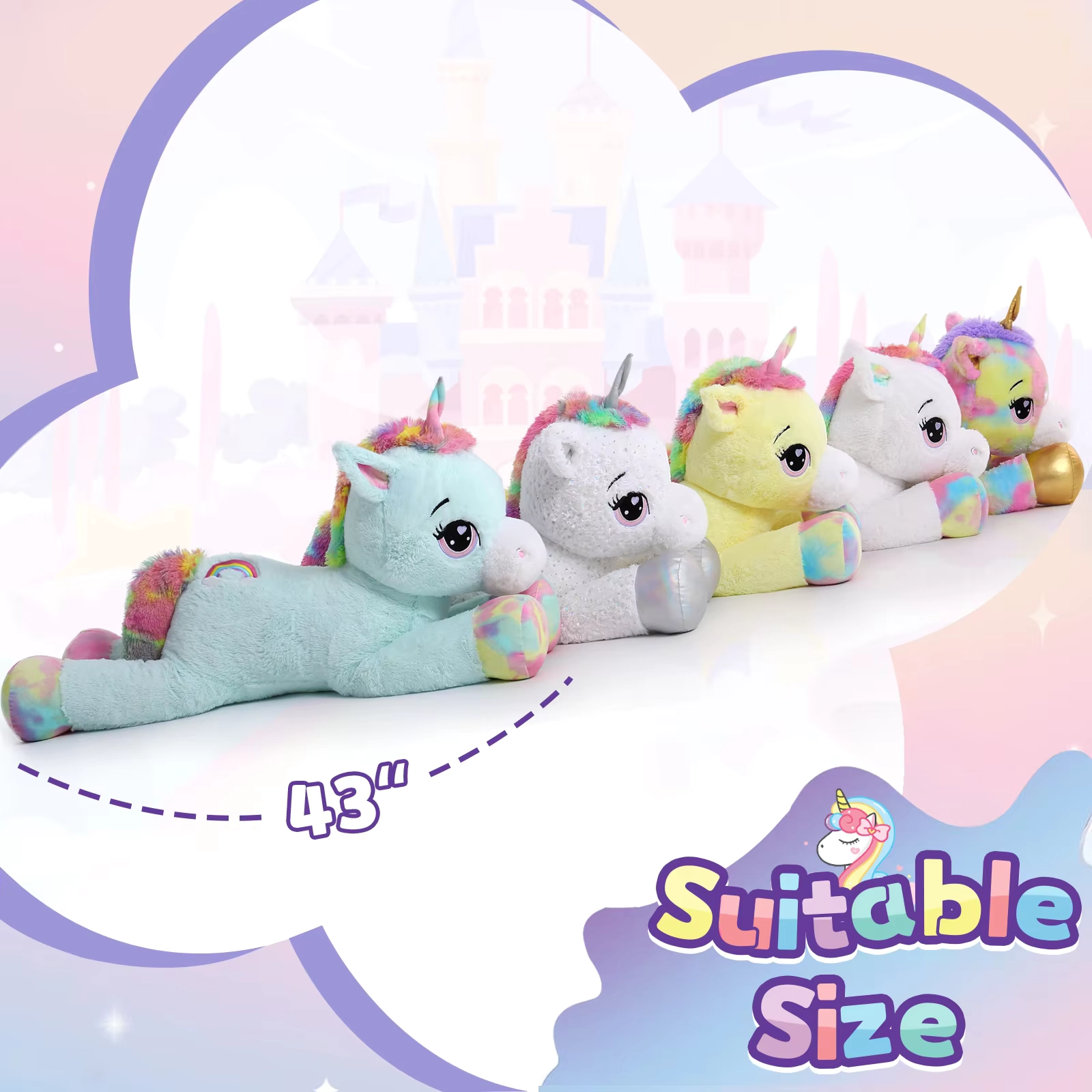 Weighted Unicorn Plush Toy - Image 2