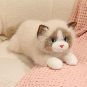 Weighted Plush Ragdoll Cat Toy Soft Comfort Pillow