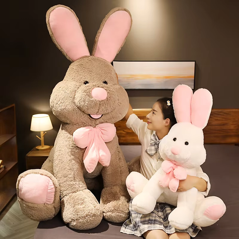 Weighted Plush Long Rabbit Toy Soft Comfort Body Pillow