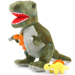 Weighted Dinosaur Plush Toy with Baby Inside