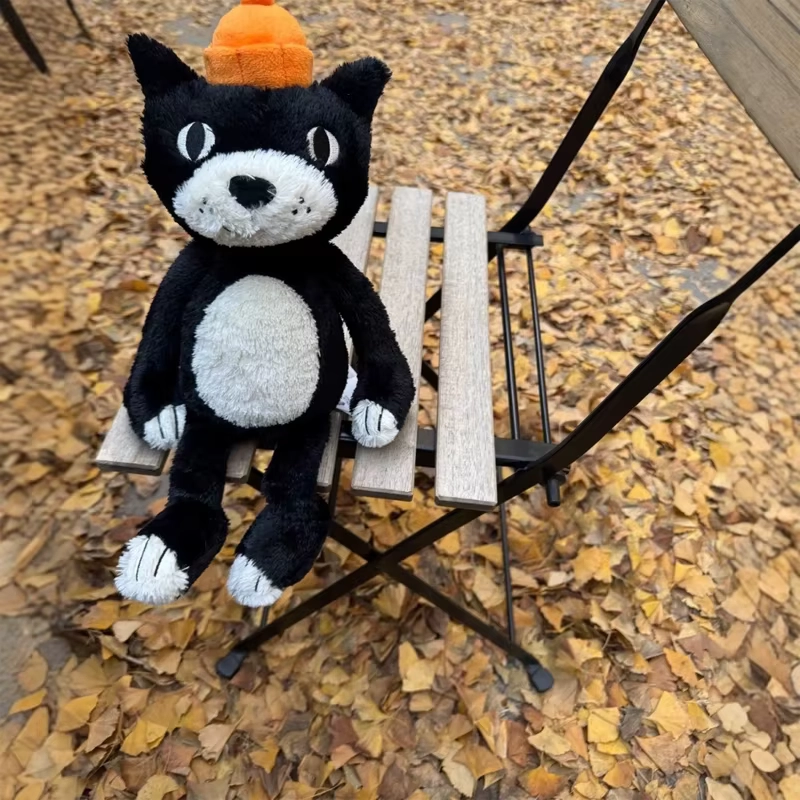 Weighted Plush Cat Toy Soft Comfort Hat Doll - Image 5
