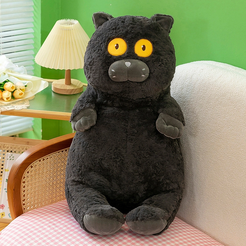 Weighted Plush Big Eye Cat Toy Soft Comfort Pillow - Image 5